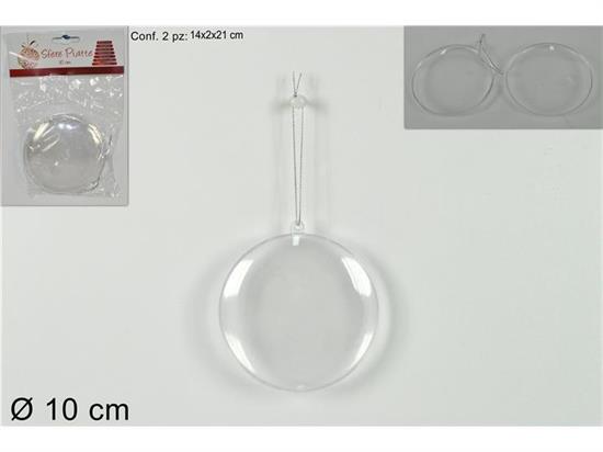 SFERA PLASTICA PIATTA 10cm