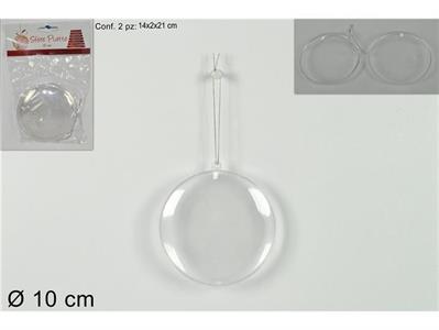 SFERA PLASTICA PIATTA 10cm