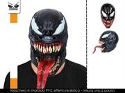 MASCHERA PVC MOSTRO NERO - VENOM