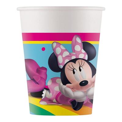 BICCHIERI MINNIE RAINBOW MAKE ME SMILE 8pz CARTA