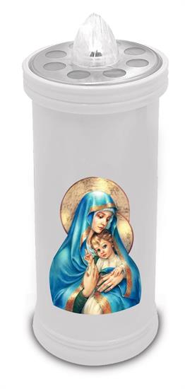 LUMINO VOTIVO BATTERIA 11cm BIANCO