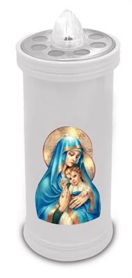 LUMINO VOTIVO BATTERIA 11cm BIANCO