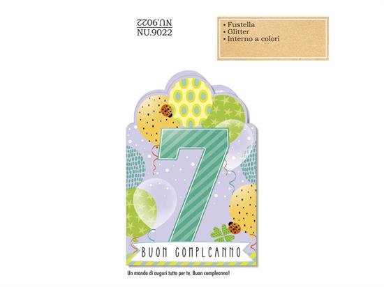 BIGLIETTO 7 ANNI NUMERO