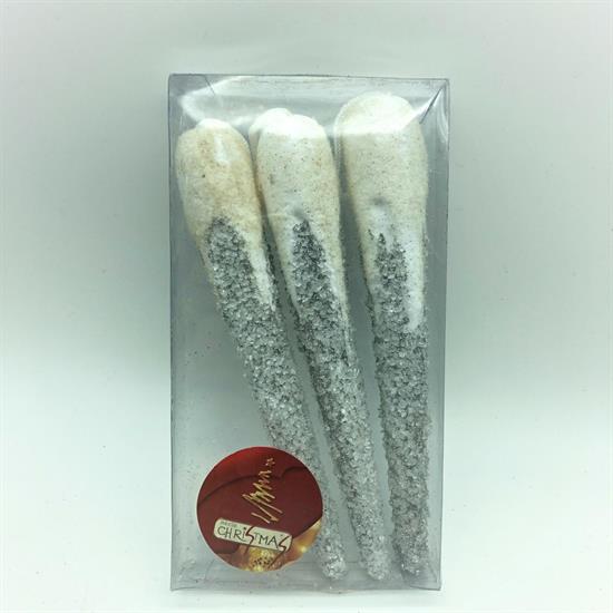 GHIACCIOLI 16cm SILVER 3PZ
