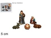 NATIVITA' 5pz 5cm BOX TRASPARENTE