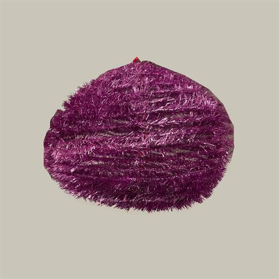 DECORAZIONE PALLA VIOLA 60cm A MOLLA