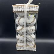 PALLE C/JUTA E MERLETTO 6cm 10pz