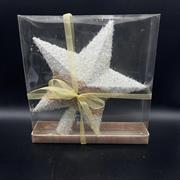 PUNTALE STELLA JUTA GLITTER ARGENTO