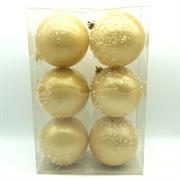 PALLE PERLATE ORO 10cm 6pz .m