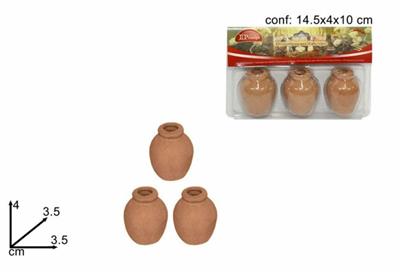 VASO TERRACOTTA 3pz .m