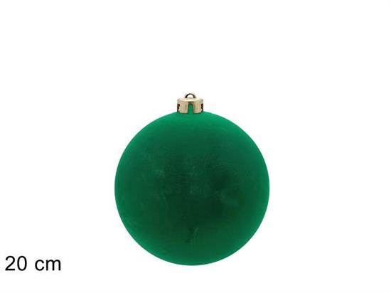 PALLA FLOCCATA 20cm VERDE