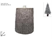 BASE TRONCO X ALBERO H.35 DIAM.33cm MARRONE VETRORESINA