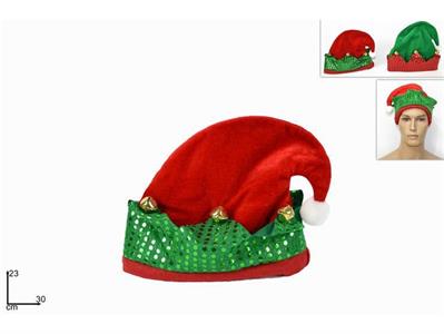 CAPPELLO ELFO CON CAMPANELLI