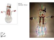 PUPAZZO NEVE RAINBOW C/LUCI 108cm