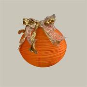 LANTERNA ARANCIO C/FIOCCO ORO CM.40