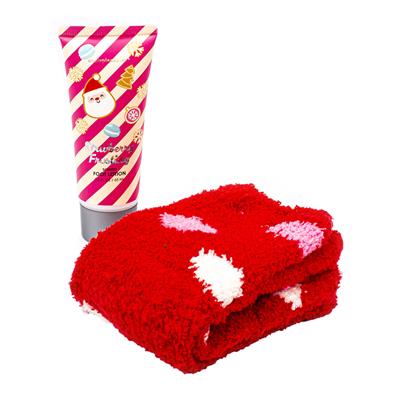 LOZIONE + CALZINI NATALE ROSSI