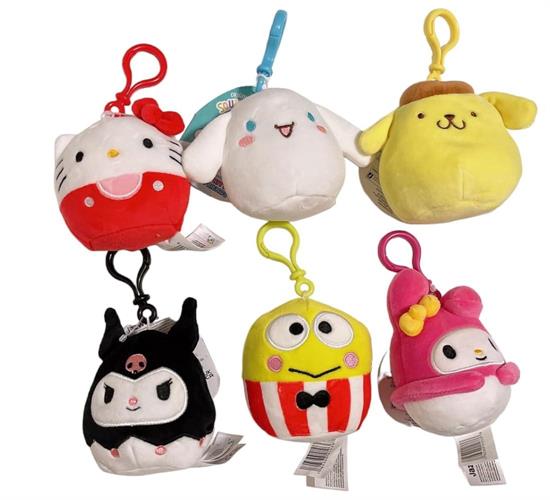 SQUISHMALLOWS PELUCHE 10cm HELLO KITTY AND FRIENDS