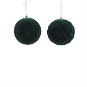 PALLA FLOCCATA VERDE 10cm ASS.