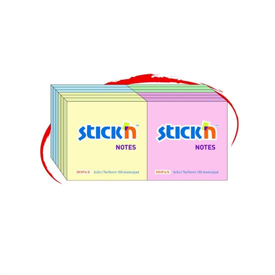 MEMO STICK 76x76 PASTEL ASS.