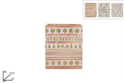 SHOPPER NATALE DECORO ROSA 33x45