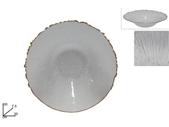 PIATTO VETRO TRASPARENTE COPPA 30cm