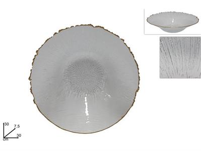 PIATTO VETRO TRASPARENTE COPPA 30cm