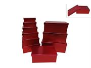 SCATOLA GLITTER ROSSA 31x20 H.13