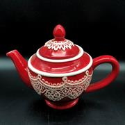 TEIERA ROSSA MERLETTO 21cm