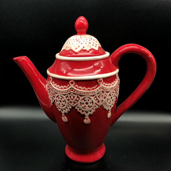 TEIERA ROSSA MERLETTO 23cm