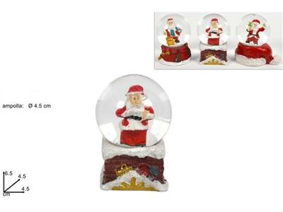 AMPOLLA C/BABBO NATALE 4,5cm