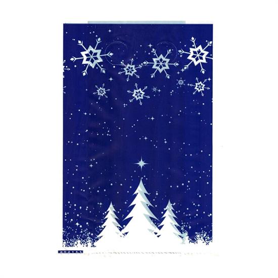 SHOPPERS NATALE 30+12x50 50pz BLU C/PAESAGGIO