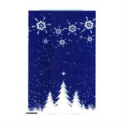 SHOPPERS NATALE 30+12x50 50pz BLU C/PAESAGGIO
