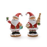 BABBO NATALE RESINA 14cm ASS.