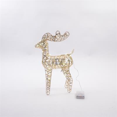 RENNA ORO METALLO 38cm C/30 LUCI