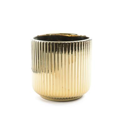 VASO CERAMICA ORO H.12cm