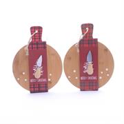 TAGLIERE FORMA TONDA C/UTENSILE 33x25cm