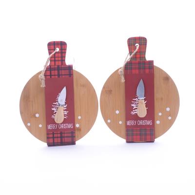 TAGLIERE FORMA TONDA C/UTENSILE 33x25cm