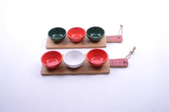 SET APERITIVO BASE IN BAMBU' C/3 CIOTOLE