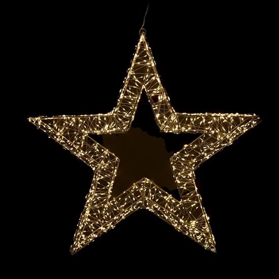 STELLA ORO METALLO 60cm C/1500 LUCI