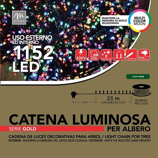 MINILED ESTERNO 1152 MULTICOLOR MOON CAVO VERDE SERIE GOLD