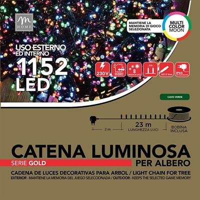 MINILED ESTERNO 1152 MULTICOLOR MOON CAVO VERDE SERIE GOLD