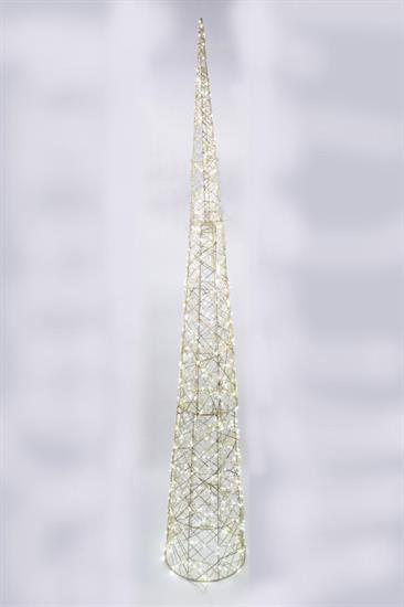 ALBERO CONO METALLO 210cm 600 LUCI D.35