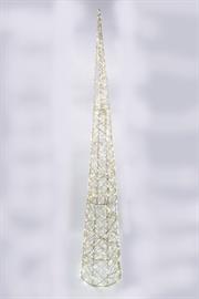 ALBERO CONO METALLO 210cm 600 LUCI D.35