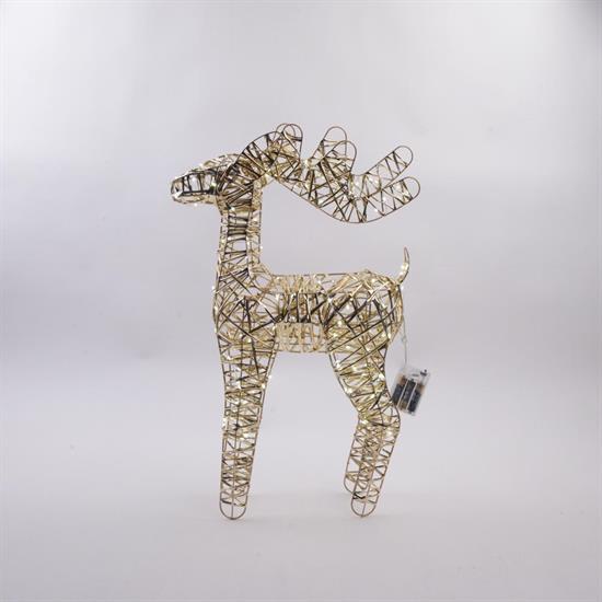 RENNA ORO METALLO 60cm C/100 LUCI