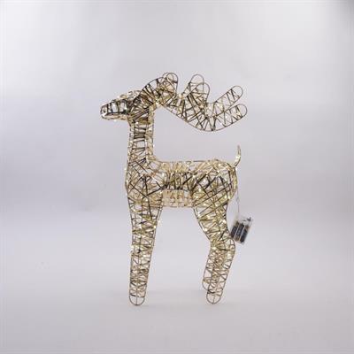 RENNA ORO METALLO 60cm C/100 LUCI