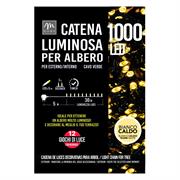 MINILED ESTERNO 1000 BIANCO CALDO C/TIMER, MEMORIA E 12 GIOCHI
