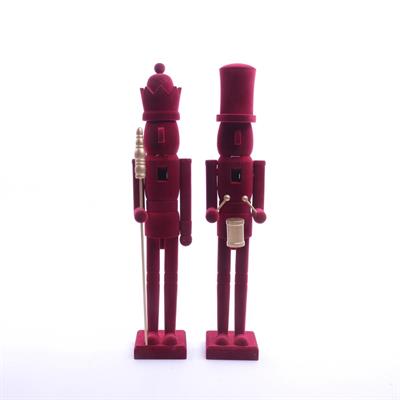 SOLDATINO FLOCCATO BORDEAUX 55cm