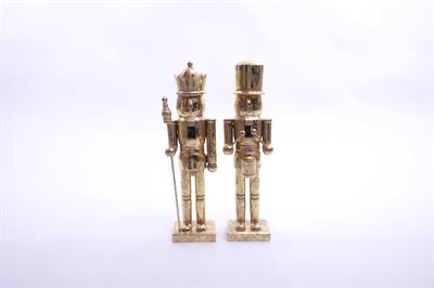 SOLDATINO ORO IN LEGNO FOGLIA ORO 36cm