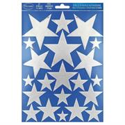 BLISTER STELLE GRANDI ARGENTO ADESIVE