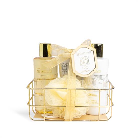 SET SCENTED BATH GOLD BATH ESSENTIALS 4pz